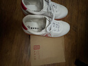红棉 太极鞋帆布牛筋底春夏儿童男女武术鞋练功鞋太极拳运动晨练软底 白色B-1 34 实拍图