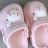 牧童儿童拖鞋夏男宝宝洞洞鞋软底女童卡通洗澡婴幼儿家居鞋萌兔粉170 实拍图