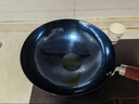 章丘铁锅正宗手工锻打铁锅无涂层物理不粘锅炒锅老式家用炒菜锅厨具轻音 标准版古法烤蓝(已干烧） 30cm 实拍图