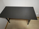 可折叠电脑桌学生书桌家用卧室简易台式小型出租屋学习写字办公桌 黑胡桃色黑架120*60*75单层加杠 实拍图