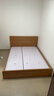 全友家居 北欧原木风板式床次卧室家用1.5米×2米现代简约双人床家具 实拍图