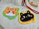 范爷家可爱猫咪擦手巾2个装加厚家用浴室擦手帕卡通强吸水毛巾厨房柔软亲肤擦手挂巾洗手巾 实拍图
