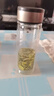 双层隔热玻璃杯耐高温水杯玻璃杯子双层高硼硅玻璃杯旅行装备 钢本色450ml 实拍图
