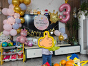 宫薰生日场景布置儿童宝宝周岁女孩装饰生日气球快乐派对背景粉色小熊 实拍图