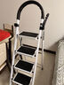 忆琳居梯子家用安全人字梯折叠梯伸缩多功能楼梯便捷扶梯加厚红色四步 实拍图