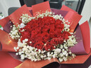 幽客玉品鲜花速递红玫瑰花束表白送女友老婆生日礼物全国同城配送 33朵红玫瑰花束—女王款 实拍图