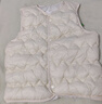 宝宝羽绒棉马甲2026男女款背心婴儿加厚坎肩保暖小童秋冬儿童内外 米白色 100 （偏小一码） 实拍图