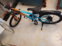 凤凰山地自行车男女变速山地车碟刹青少年儿童自行车学生单车 星际 橙蓝【变速+辐条轮】 20寸【适合125-160cm】 实拍图
