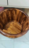 香柏木碳化足浴桶实木洗脚盆保温加厚木质泡脚桶家用养生按摩木盆 26cm 碳化双耳（无赠品） 实拍图