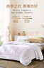 富安娜 舒暖纤维被 四季被子 双人春秋被芯空调被褥 4.5斤 203*229cm 白 实拍图