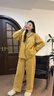 ZUMASHL睡衣女士2026新款秋冬季纯棉夹棉袄加厚保暖可外穿家居服套装冬天 S85990#（翻领）夹棉套装-麦穗金 M 【建议85-120斤穿】三层加厚 实拍图