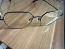 依视路（ESSILOR） 钻晶系列高清耐磨防蓝光近视超薄镜片专业配度数眼镜架男女镜框 金属-全框-2062GY-透明灰 镜框+依视路A4防蓝光1.60现片 实拍图