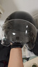 两只小蜜蜂3C认证电动车头盔摩托车四季通用半盔防晒防雾双镜0感天窗男女电瓶车头盔TK47护耳款冬季保暖 实拍图