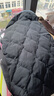 Basic House/百家好休闲百搭冬季新款宽松长袖翻领衬衫式羽绒服女 黑色 S 实拍图