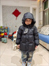 巴布豆（BOBDOG）金标短款儿童羽绒服男女中小童2025冬季新款防风加厚A类95绒外套 黑色 【防风门襟款】 90 推荐【身高70-80cm】 实拍图