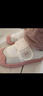 牧童幼儿园鞋春秋款室内鞋男童防撞学步鞋女宝宝小白鞋 白桃粉1 25 实拍图