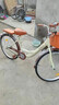 EG7自行车成人女士轻便单车通勤上班变速普通亲子复古男式 尊享【镀锌+编制车筐】单速-黄 26英寸【适合:155-175cm】 实拍图