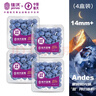 佳沃 JOYVIO 秘鲁进口蓝莓 14mm+ 礼盒装4盒 约125g/盒 水果礼盒 实拍图