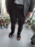 啄木鸟（TUCANO）休闲裤男士四季款纯色商务时尚弹力修身百搭长西裤子男装 黑色 32 实拍图