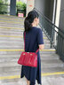 袋鼠卡拉2026新款女士手提包女包斜挎包轻奢中年女士包送母亲节妈妈婆婆 红色【礼盒装+手包】 实拍图