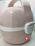 LOTOR电热饭盒自热插电保温热饭器蒸饭器上班族带饭神器办公室蒸煮可加热饭盒 1.45L 粉色基础款 实拍图