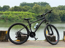 喜德盛山地自行车黑客380避震前叉21速禧玛诺变速X6铝合金车架通勤代步 黑/灰色（25款） 15.5寸（建议身高150-165cm） 实拍图