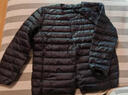 鸭鸭（YAYA）佟丽娅同款轻薄羽绒服女新款冬季短款圆领内胆修身时尚薄外套男 黑色【女款无领】 L 【建议100-115斤】 实拍图