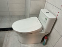恒洁（HEGII）马桶 家用虹吸式大冲力坐便器 速冲节水防臭 静音降缓盖板 包安装 【三坑距】一级水效HC0513PT 350坑距（适用345-390mm） 实拍图