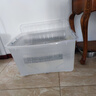 禧天龙塑料衣物收纳箱搬家整理箱145L 透明色  2个装 带轮 实拍图