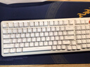 联想（Lenovo）MK9 Pro机械键盘红轴游戏键盘 无线蓝牙三模连接电竞游戏专用键盘98配列多种灯效键线分离 樱花白 实拍图