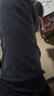 才子休闲裤秋季男士直筒裤商务修身纯色微弹长裤男长绒棉透气 实拍图