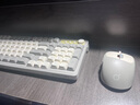 前行者V1蓝牙无线键盘鼠标套装机械手感静音三模男女生办公高颜值键鼠便携电脑笔记本平板iPad手机通用 奶油灰-三模键鼠套装【无线/蓝牙/有线】 实拍图