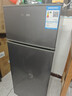HYUNDAI（韩国现代）小冰箱迷你小型家用冷藏冷冻宿舍出租房办公室双开门二门电冰箱节能省电 100L灰【租房神器+行业热卖】 实拍图