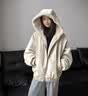 棉致座山雕连帽棉服女冬季新款加绒加厚保暖夹克棉衣外套羽棉袄绒服 M6047杏色【高品质】 L 100-120斤 实拍图