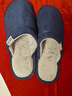 回力日系柔软情侣棉拖秋冬家居室内保暖棉鞋男款HL0006蓝色44-45码 实拍图