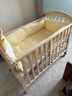 看宝贝（lookbaby）婴儿床多功能床实木可拼接床可移动无漆 大床|蚊账+棕垫+招财龙宝+护理台 实拍图