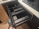 valdama威德玛拉篮橱柜厨房拉篮抽屉式太空铝合金碗篮抽中抽碗柜厨柜 全抽800柜体加深 (深度520mm) 实拍图