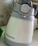 富光儿童保温杯大肚杯大容量316L不锈钢女士高颜值学生吸管杯 白色一杯双饮赠背带 900ml 实拍图