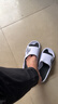 回力运动拖鞋男浴室内户外不易滑厚底凉拖鞋HL39391白黑色41-42码 实拍图