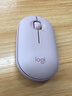 罗技（Logitech）时尚系列 PEBBLE鼠标 无线蓝牙鼠标 办公静音鼠标 女性鼠标对称鼠标 鹅卵石造型 玫瑰粉 实拍图