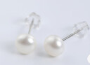 黛米简约素钉强光珍珠耳钉耳环送女友白色珍珠耳钉S925银耳钉礼物女 6-7mm 实拍图