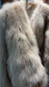 MSBEAST野兽小姐 进口蓝狐坎毛晕染色V领短款狐狸毛皮草外套女丨霜华映月 月光灰 S 实拍图