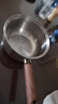 苏泊尔304不锈钢汤锅奶锅煮面锅木纹手柄18cm复底通用ET18JHBS01-WD 实拍图