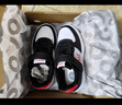 361°儿童四季板鞋男女童(3-12岁)百搭魔术贴滑板鞋小白鞋 黑28 实拍图