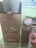 野兽派家居（tbh）“Sun Kissed”三丽鸥Hello Kitty变色保温杯便携吸管杯送人礼物 黑皮变色保温杯  经典豹纹（含mini收纳包挂件) 700ml 实拍图
