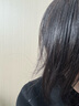 瑞贝卡（Rebecca）假发女长直发无痕假发片100%真人发丝遮白发增加发量头顶补发片 中分刘海 自然黑 25cm 全手织工艺 实拍图