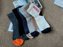 浪莎袜子男秋冬100%纯棉男士袜子吸汗透气抗菌中筒棉袜防臭抗起球男袜 抗菌防臭礼盒装 混色 6双 实拍图