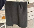 优衣库女装绒面针织喇叭中裙/半身裙裙子481434 08 深灰色 S /155/64A 实拍图