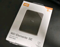 西部数据（WD）2TB 移动硬盘 USB3.0 SE系列 2.5英寸 机械硬盘 笔记本电脑外接 外置存储办公 大容量家庭存储 实拍图