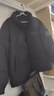 鸭鸭（YAYA）王一博同款羽绒服男士短款2025年冬季新款青少年休闲防寒保暖外套 黑色 2XL 实拍图